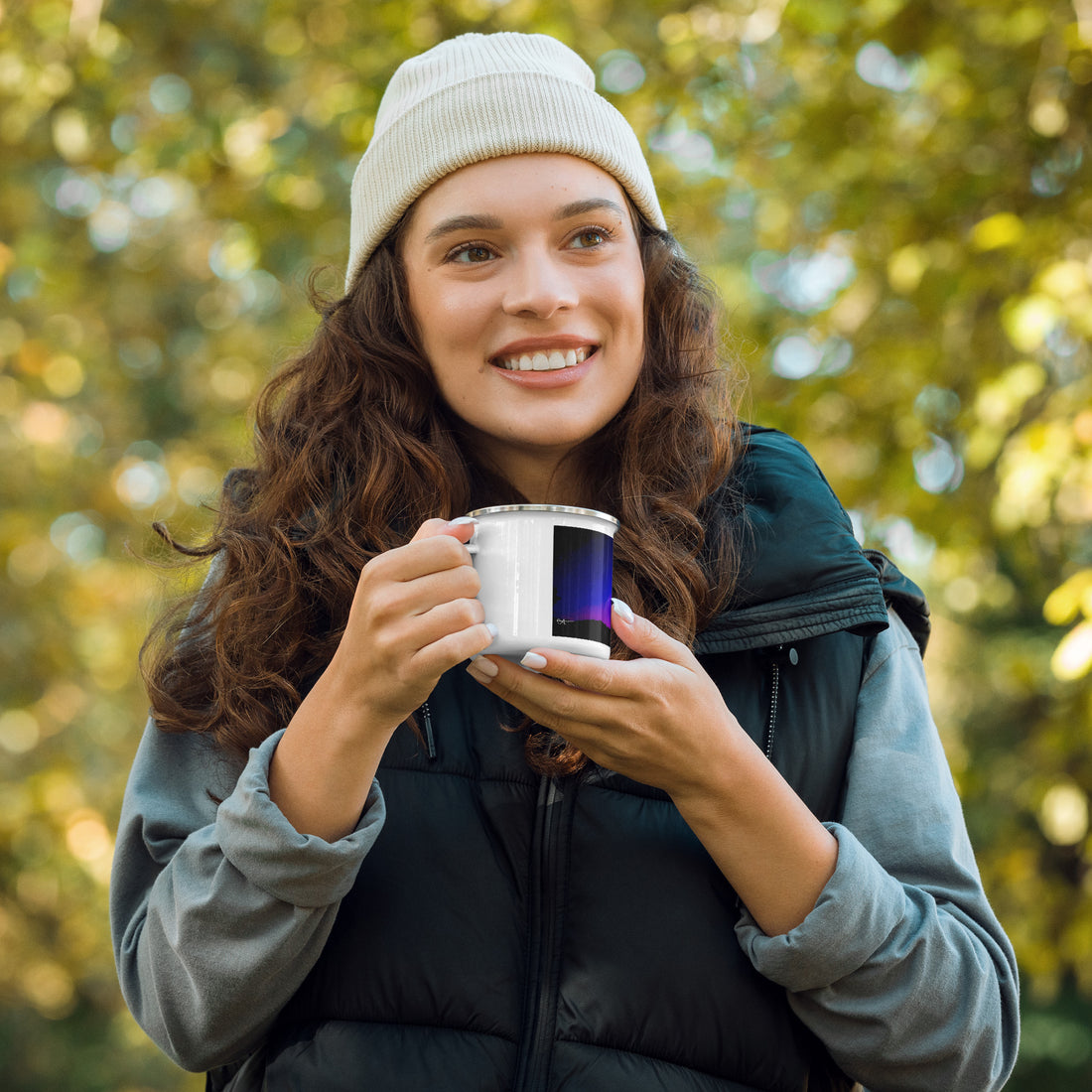StillHigh™ Enamel Mug Northen Lights Collection - Ion
