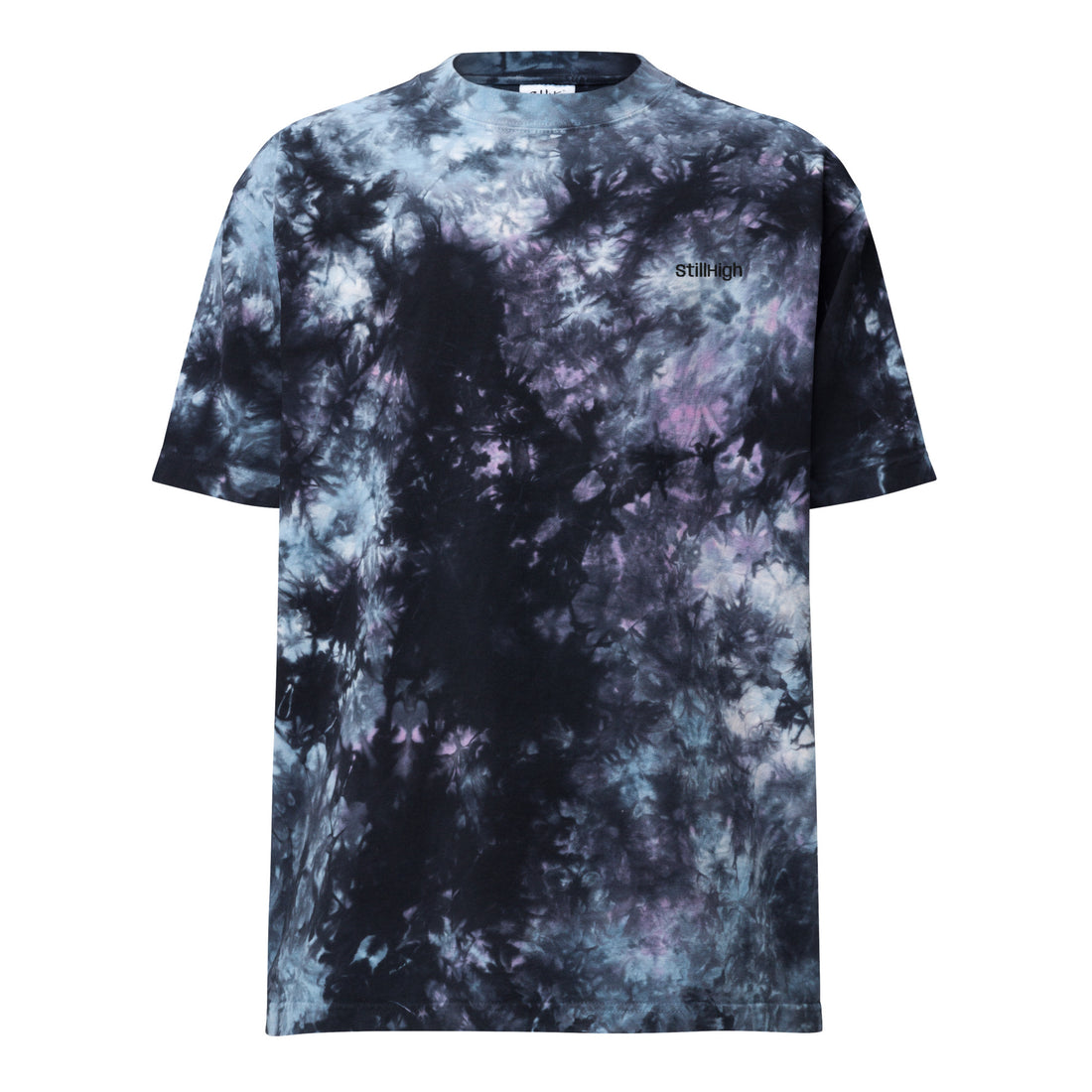 StillHigh® Embroidered Oversized tie-dye t-shirt